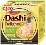 Inaba Dashi Delights Chicken with Tuna & Scallop konserv kassile 70g