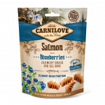 CarniLove Dog Snack Salmon & Blueberries maiused koerale 200g
