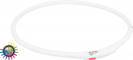 Vilkur-kaelarihm Flash light ring USB, XS&ndash;XL: 70 cm/&oslash; 10 mm, valge/mitmev&auml;rviline