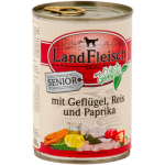 LandFleisch Dog Senior Gefl&uuml;gel & Reis & Paprika / Linnuliha & Riis & Paprika 400g