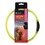 Flamingo turvakaelarihm &bdquo;Visio Light Jumbo&rdquo; LED-valgustusega, kollane, 33-64cm x 25mm