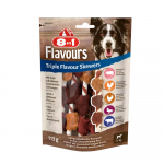 8 in 1 Triple Flavour Skewers, 113 g. T&auml;iends&ouml;&ouml;t t&auml;iskasvanud koertele (2-35 kg)