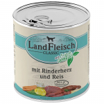 LandFleisch Dog Pur Rinderherz & Reis / Veises&uuml;da & Riis 800g