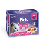 Brit Premium Delicate Jelly Family multipakk m&auml;rgtoit kassidele 12x85g