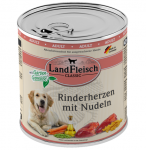LandFleisch Dog Pur Rinderherz & Nudeln / Veises&uuml;da & Nuudel 800g
