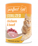 Perfect Cat Sterilized Chicken&Beef kons 400g