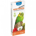 Teraviljapulk Priroda COCKTAIL viirpapagoidele (hibiskus, kukeleib, kookosp&auml;hkel) 90g