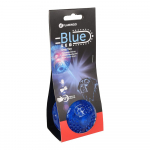 Flamingo m&auml;nguasi koertele TPR pall &ldquo;Bordy&rdquo; LED-valgustusega, sinine 7,5cm