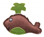 Kassi m&auml;nguasi BE NORDIC vaal, pol&uuml;ester/puuvill, 12 cm