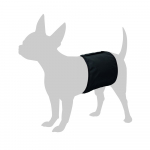 Flamingo v&ouml;&ouml; isastele koertele XS, must 41x12cm