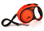 Jalutusrihm flexi Xtreme L Lint 5m must/oranz