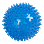 Flamingo m&auml;nguasi koertele TPR ogaline pall &ldquo;Bordy&rdquo; LED-valgustusega, sinine 12,5cm