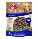 8in1 DELIGHTS Beef Spirals n&auml;rimiskondid koertele 60g N6