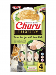 Inaba Churu Luxury Tuna Recipe with Sole Fish 4x14g
