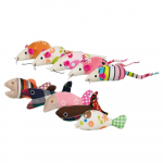 Kassi m&auml;nguasi Mice and Fish plush 9-12cm