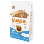 Kuiv t&auml;iss&ouml;&ouml;t IAMS CAT Senior 7+ ookeanilise kalaga 3kg vanematele kassidele