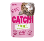 Catch! T&auml;iss&ouml;&ouml;t t&auml;iskasvanud kassidele kalkuni ja porgandiga želees 85g