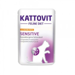 Kattovit Sensitive kana ja kalkuniga lihat&uuml;kid kassidele 85g