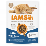 Kuiv t&auml;iss&ouml;&ouml;t IAMS CAT Adult tuunikala 800g kassidele