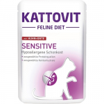 Kattovit Sensitive kana ja part lihat&uuml;kid kassidele 85g