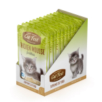 Chicken mousse for kittens / Kreemja Kanapasteet,m&auml;rgtoit kassipoegadele 12x70g