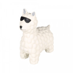 Flamingo koerte m&auml;nguasi "Dembu" laama, valge S 6,5x13,3x15,1cm