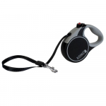 KONG - Flexi jalutusrihm Terrain, suurus: M, v&auml;rv: must, 5m