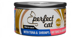 T&auml;iss&ouml;&ouml;t (konserv) Perfect Cat tuunikala ja krevettidega kastmes 80g