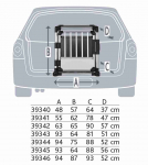 Transpordiboks, aluminium, L&ndash;XL: 94 x 75 x 88 cm, h&otilde;be/hele hall