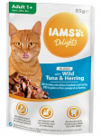 IAMS kons-85g Delight Tuna&Herring in Jelly