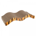 Flamingo kraapimislaud kassidele &ldquo;Mawimbi&rdquo;, laineline, pruun