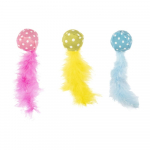 Flamingo m&auml;nguasi kassidele &ldquo;Polka&rdquo; pall sulgedega, assortii