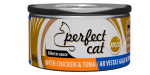 T&auml;iss&ouml;&ouml;t (konserv) Perfect Cat kana ja tuunikalaga kastmes 80g