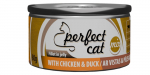 T&auml;iss&ouml;&ouml;t (konserv) Perfect Cat kana ja pardiga zelees 80g