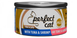 T&auml;iss&ouml;&ouml;t (konserv) Perfect Cat tuunikala ja krevettidega tarretises 80g