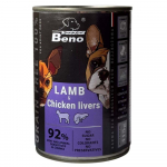 Super Beno konserv koerale lamba ja kodulinnu maksaga, t&uuml;kid kastmes 415g