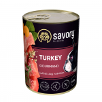 Savory konserv Gourmand koertele kalkuniga 800g