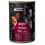 Super Beno konserv koerale veise ja metsloomalihaga, t&uuml;kid kastmes 415g