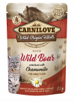 CarniLove Cat Pouch Wild Boar Chamomile einekotike kassidele 85g