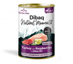 Dibaq Natural Moments 5 Star kalkuni ja vaarikaga konserv koertele 380g