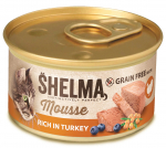 Shelma mousse kalkuni, mustikate ja astelpajuga 12x85g