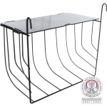 Heinas&otilde;im kaanega, rippuv, metall, 20 x 18 x 12 cm, must