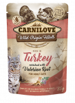 CarniLove Cat Pouch Turkey Valeriana einekotike kassidele 85g