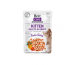 Brit Care Fillets in Gravy Turkey Kitten m&auml;rgtoit kassipoegadele 85g