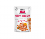 Brit Care Fillets in Gravy Savory Salmon m&auml;rgtoit kassidele 85g