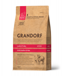 Grandorf Lamba- ja Kalkuniliha T&auml;iskasvanud keskmistele ja suurtele koertele 3kg