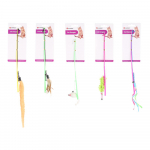 Flamingo m&auml;nguasi kassidele &otilde;ngeritv kellukesega 30cm, v&auml;rvivalik