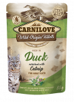 CarniLove Cat Pouch Duck with Catnip einekotike kassidele 85g