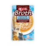 Inaba Churu Ciao Broth Kana ja Kammkarp puljong rebitud lihaga kassile 40g