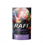 Rafi koerakonserv  k&uuml;&uuml;likuliha, mustikate ja j&otilde;hvikatega 500 g